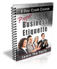 Thumbnail  Proper Business Etiquette Crash Course with Private Label Rights  - Quality PLR Download