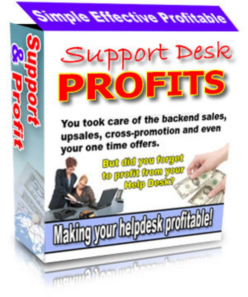 Product picture Support Desk Profits - Quality PLR Download